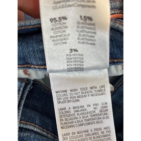 Mother Jeans Size 26 The Snap Hustler Flare Ankle Piping Accent Stretch Med Blue - Picture 12 of 12